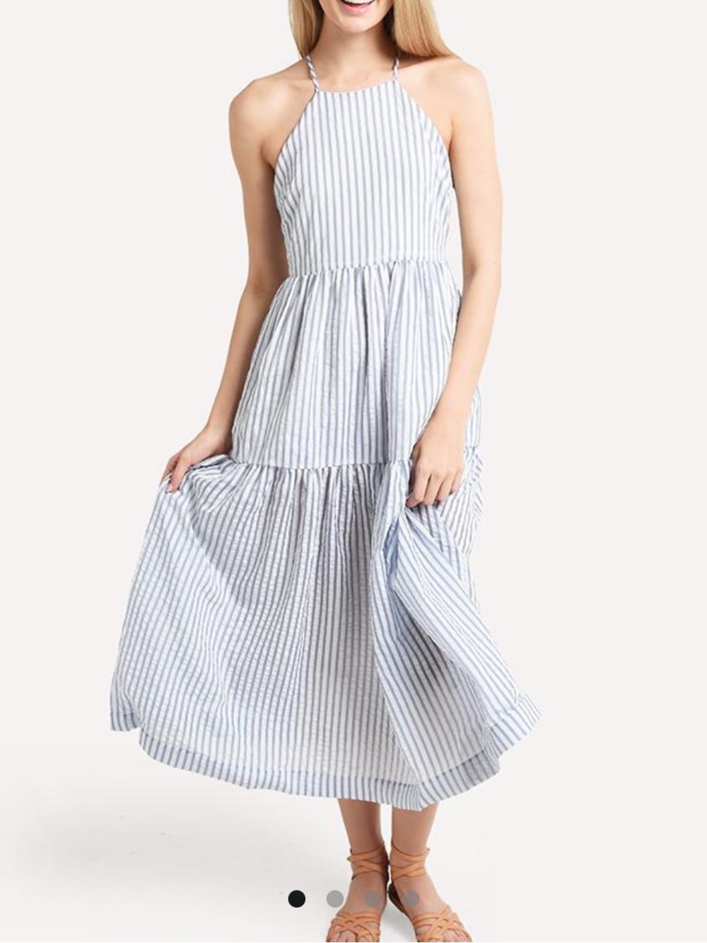 Endless Rose Striped Maxi Dress size small